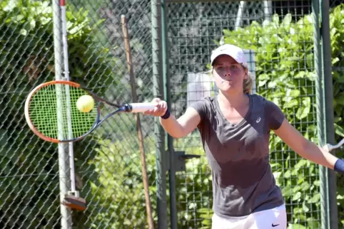 Lena Tartter war im letzten Spiel mit Doppelpartnerin Chantal Wingerter dran an einem Spielgewinn. 