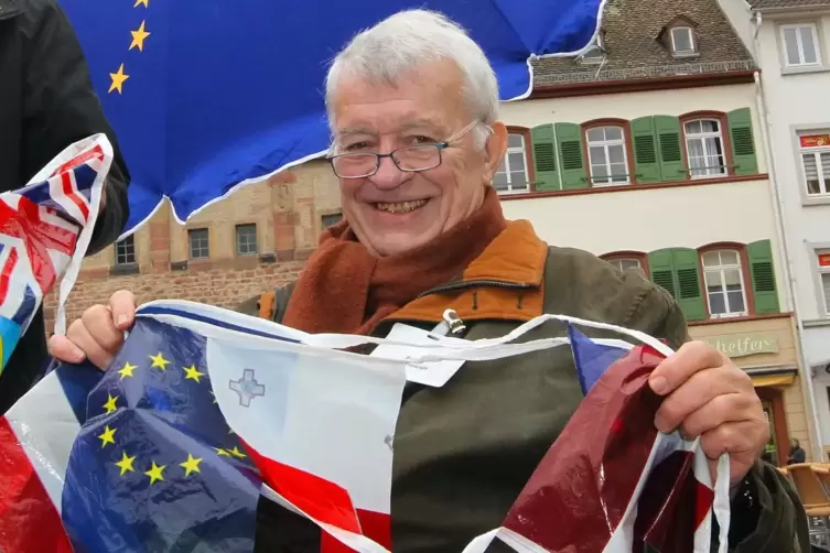 Einsatz f&uuml;r Europa auch in der kalten Jahreszeit: Bernd R&uuml;ckwardt. 