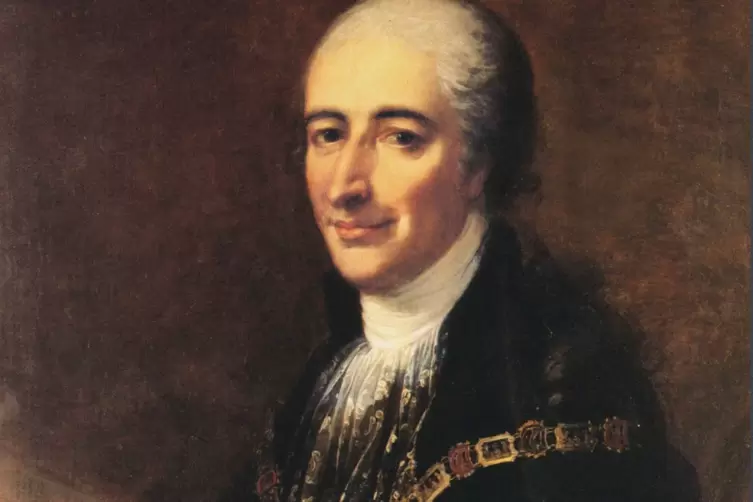 Ein Portr&auml;t-Gem&auml;lde von Montgelas aus dem Jahr 1806.