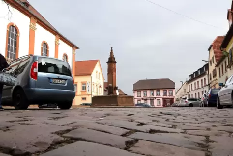 Der Ludwigsplatz in Edenkoben ist verkehrsberuhigt. 
