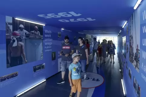Durch den Zeittunnel: Hier konnten Besucher wichtige Entwicklungsschritte von KSB nachvollziehen. Durch den Zeittunnel: Hier konnten Besucher wichtige Entwicklungsschritte von KSB nachvollziehen.