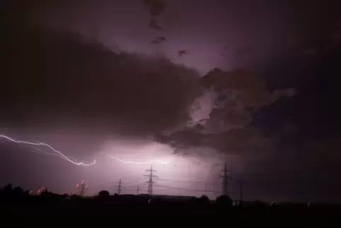 Gewitter über Stuttgart