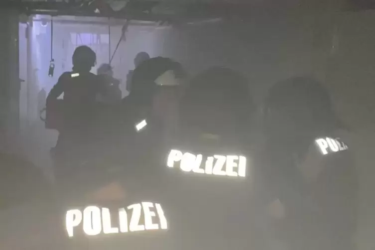 Einsatz im dusteren Keller. 