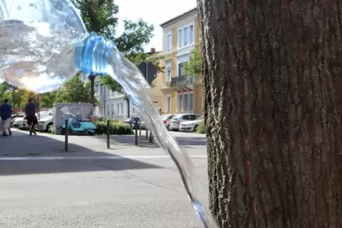 So wird das nichts: Alte Stadtbäume brauchen ein paar Hundert Liter wasser pro Tag. 