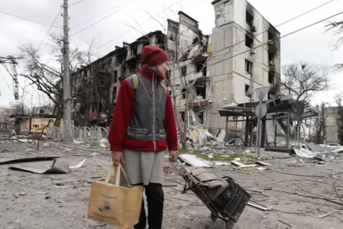 Weite Teile von Mariupol sind zerstört. Die Versorgungslage ist schwierig.
