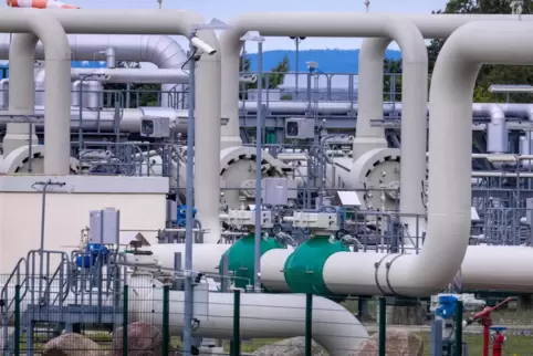 Die Gasempfangsstation der Ostseepipeline Nord Stream 1 in Lubmin.