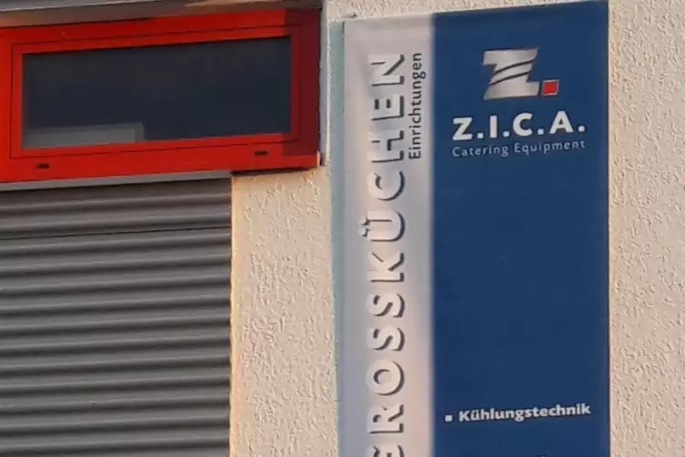 Neuer Standort schon beflaggt: Firma Zica.