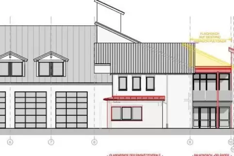 So soll dan neue Feuerwehrhaus aussehen.