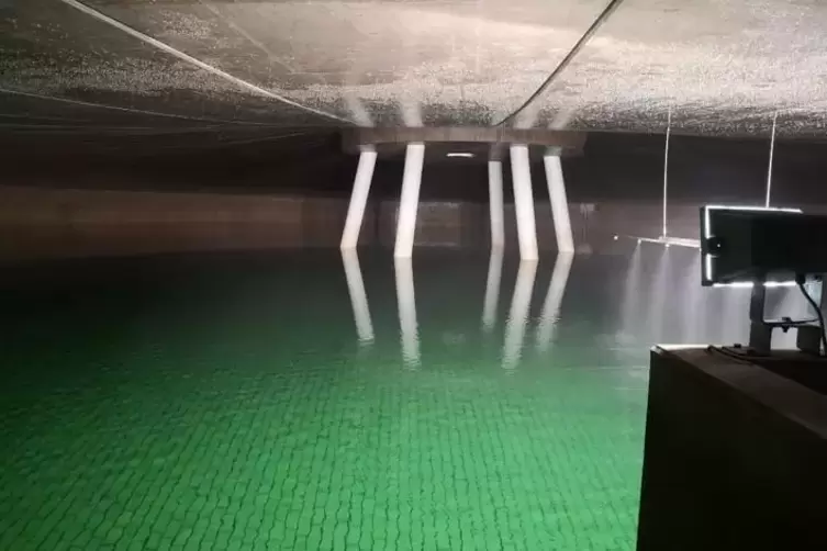 Erdbeh&auml;lter als Zwischenlager: Pro Jahr bringt das Werk Nord zwischen 3,5 und 3,8 Millionen Kubikmeter Wasser in Umlauf.