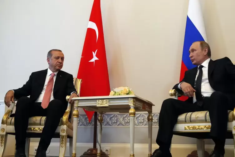 Ein spezielles Verhältnis: der türkische Staatspräsident Erdogan (links) und sein russischer Amtskollege Putin. 