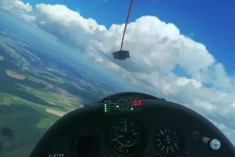 Die Nase immer schön am Horizont: Dann kreist das Flugzeug ideal in der Thermik.