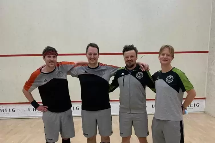Vier der Regionalliga-Besten (von links): Laurent Reitzer, Anders Kroscky, Fritz Bus und Luke Tilden. 