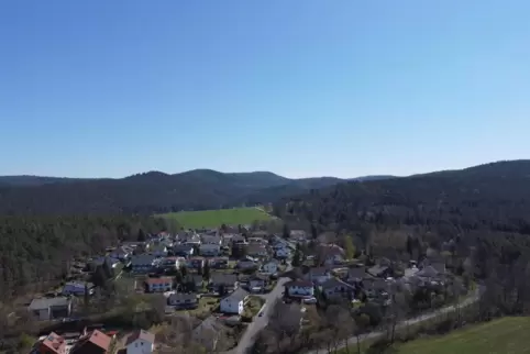 Altleiningen von oben. 