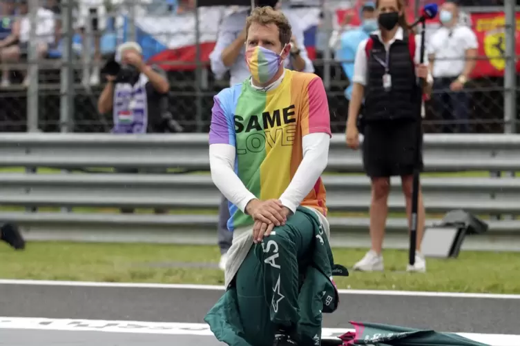 Ein Mann mit Haltung: Sebastian Vettel im Jahr 2021.