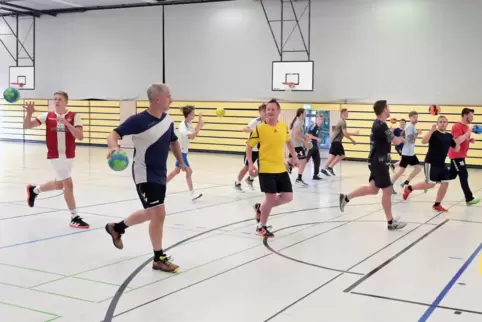 Training: Mittwochabends gehört die Osthalle der Zweiten.