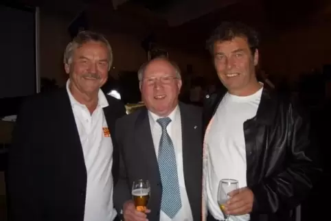 Curt Gerritzen, Uwe Seeler, Sigmar Strecker (von links).