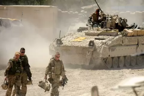 Bundeswehrsoldaten im nordafghanischen Kundus im Jahr 2011.