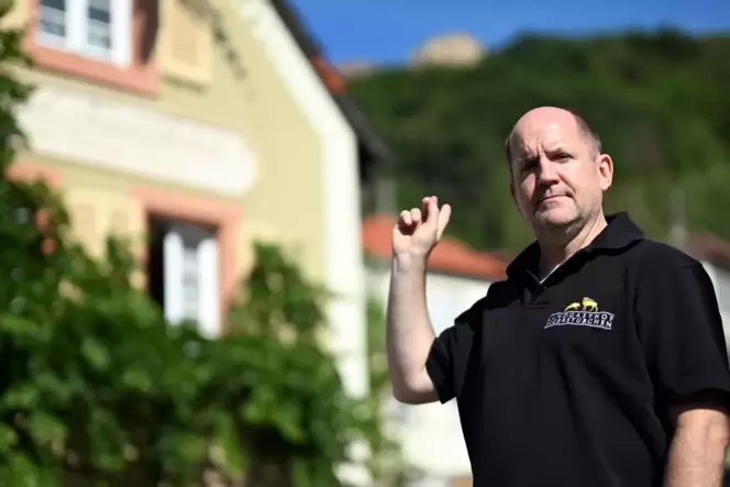 Hotelier und Gastronom unterhalb des Schlosses: Helmut Glas.