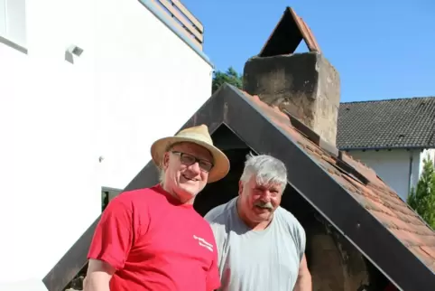 Robert Metz und Herbert Klein (von links) waren die Chefs beim Brotbackfest, hier eine Aufnahme aus dem Jahr 2014. So sah das Br