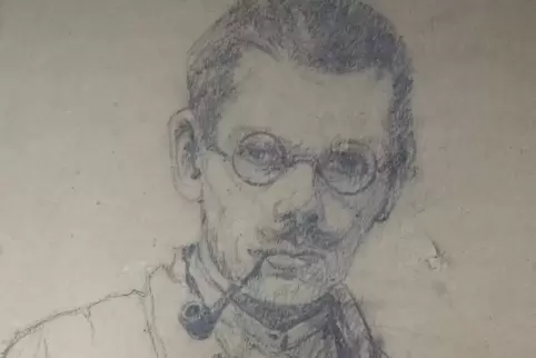 Ein Selbstporträt des pfälzischen Malers Alfons Zobel (1889−1970).