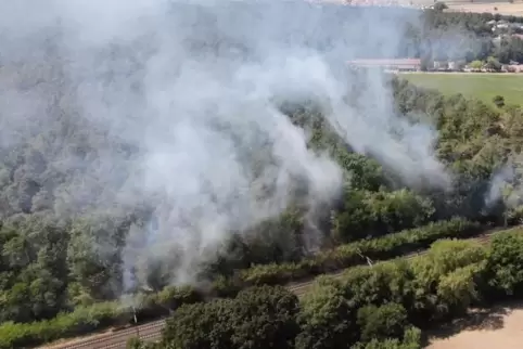 Das Bodenfeuer breitete sich auf rund 30.000 Quadratmetern aus.