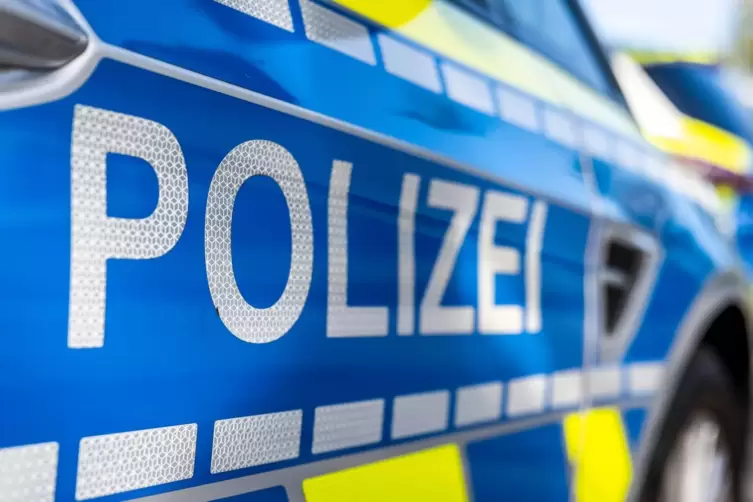 Ein Streifenwagen der Polizei steht am Straßenrand