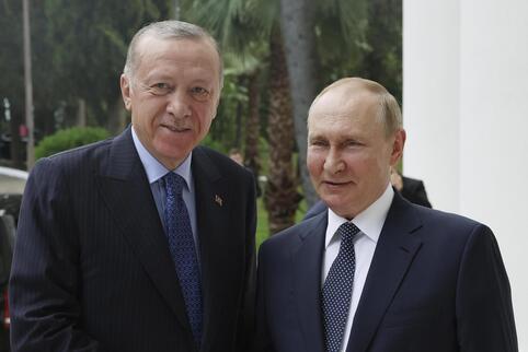 Die Präsidenten Erdogan (links) und Putin trafen sich Anfang August in Sotschi. 