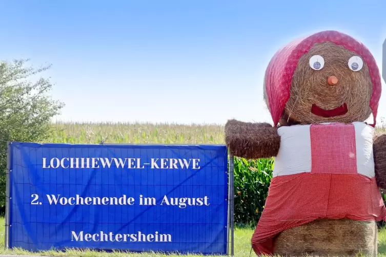 In Mechtersheim wird am zweiten Wochenende im August traditionell die Lochhewwel-Kerwe gefeiert. 