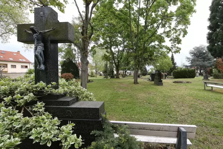 Ausgedehnte Grünflächen hat der ehemalige Stadtfriedhof bereits jetzt. Er wird nun zum Park umgewandelt. 