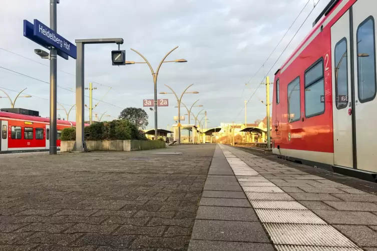 Auf dem Weg nach Heidelberg (Foto) müssen S-Bahnen aus der Pfalz mehrere Wochen lang einen Umweg fahren.