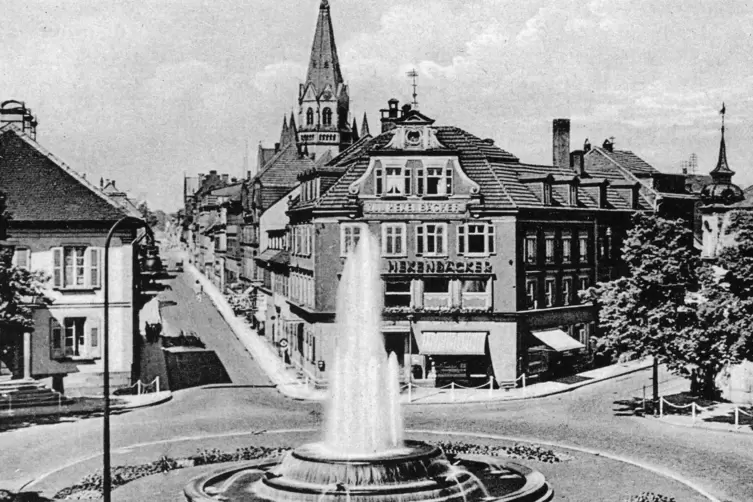Das Fackelrondell im Jahr 1942. 