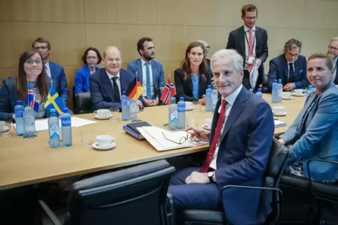 Bundeskanzler Olaf Scholz nahm am Montag an einem Treffen der Regierungschefs der nordischen Staaten in Norwegens Hauptstadt Osl