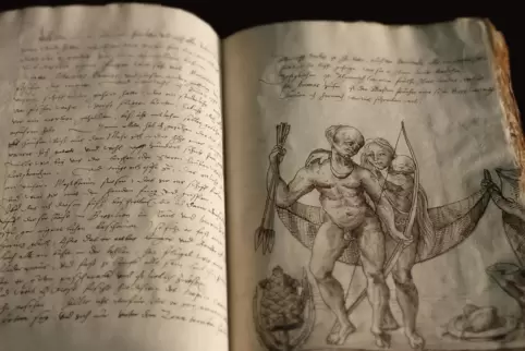  Die Ausstellung „Fremdes Land“? erzählt von einer Reise nach Brasilien im 16. Jahrhundert, dokumentiert durch diese Handschrift