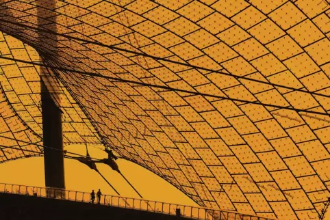 Was Olympia 1972 sein wollte: Das Dach über dem Stadion sollte Heiterkeit symbolisieren. 