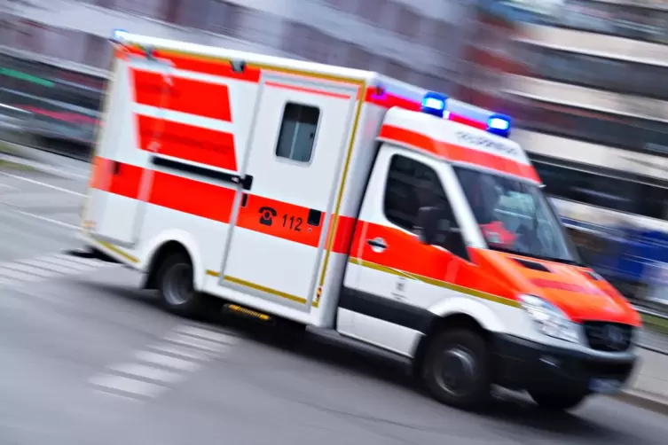 Ein Rettungswagen brachte den Mann vorsorglich in ein Krankenhaus. 
