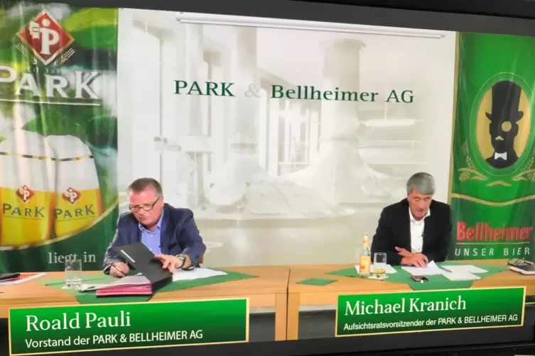 Die Hauptversammlung der Brauerei fand als Videokonferenz statt. Sie konnte von den Aktion&auml;ren am Bildschirm verfolgt werden. 