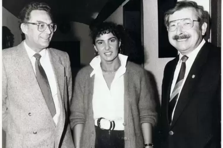 Helmut Bein, Michele Mouton und Gert Raschig (von links). 