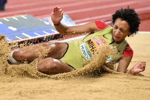 Nicht die Goldmedaille verloren, sondern Silber gewonnen: Malaika Mihambo.