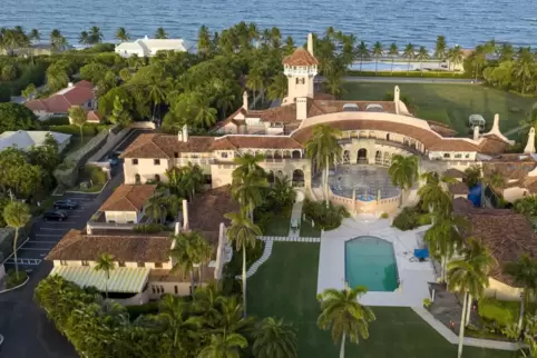 Vom FBI durchsucht: Trumps Anwesen in Florida.