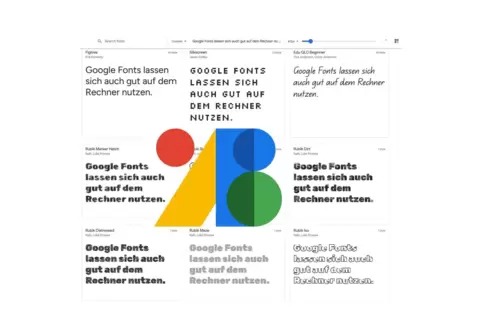 Schöne Schriften für alle Zwecke müssen nichts kosten.