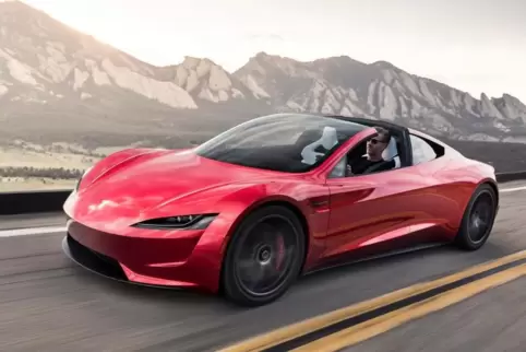 Renner mit herausnehmbaren Dach: Tesla hat für den Roadster enorme Fahrleistungen angekündigt – von 0 auf Tempo 100 soll er es i