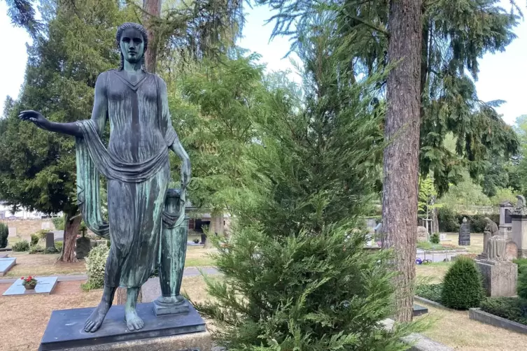 Auf dem Hauptfriedhof. 
