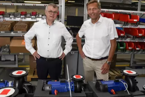  Die Pumpe Eta-Line pro ist das erste KSB-Produkt, für das es eine „ökologische Geburtsurkunde“ gibt, erklären die Manager Micha