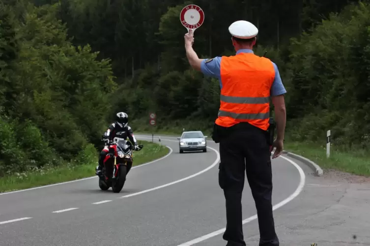 Im bei Bikern beliebten Wellbachtal gibt es immer wieder Verkehrskontrollen.