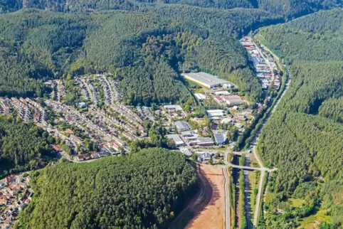 Rund 62.000 Quadratmeter umfasst das neue Gewerbegebiet Hauenstein/Wilgartswiesen an der B10. 