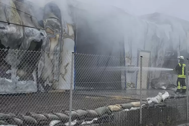 Raub der Flammen: Beim Brand der Produktionshalle der Schreinerei Rehan in Bolanden war im Januar hoher Schaden entstanden. 
