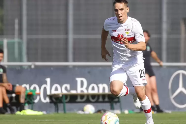 Ein letzter Auftritt im VfB-Trikot: Philipp Klement im Testspiel gegen St. Gallen.