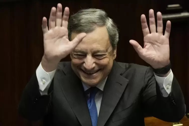 Kommt mit seiner Übergewinnsteuer nicht voran: Mario Draghi. 