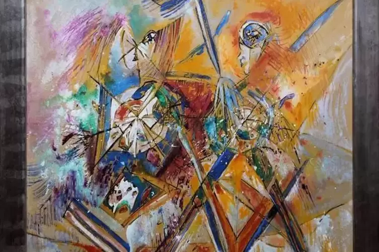 Bernd Kastenholz:&bdquo;Tischleben&ldquo;, 1995/96, hier zu sehen ein Ausschnitt. :