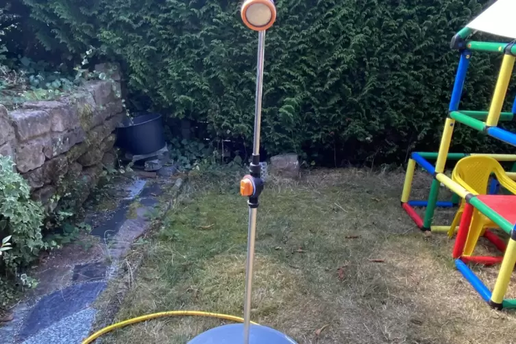 Mit der Solardusche gibt es keine Duschzeitbegrenzung. 